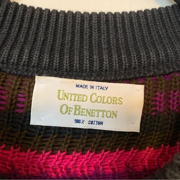 United Colors of Benetton Mens Southwest Aztec sweater EUC - Picture 2 of 6